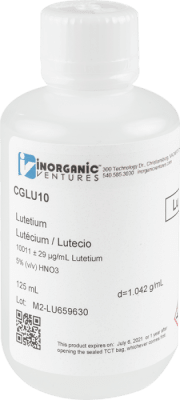 10,000ug/mL LUTETIUM 125mL-ISO 17034 (INC IGV)1
