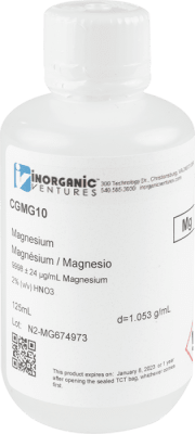 10,000ug/mL MAGNESIUM 125mL-INORGANIC VENTURES, CGMG10-125ML1