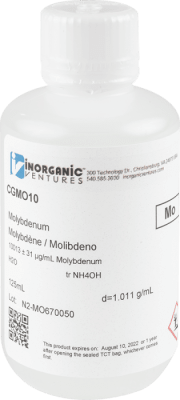 10,000ug/mL MOLYBDENUM 125mL (INC IGV)1
