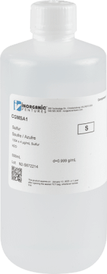 1000ug/mL SULFUR MSA 500mL (INC IGV)