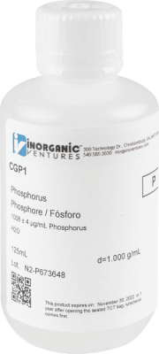 1000ug/mL PHOSPHORUS 125mL ISO 17034 (INC IGV)1