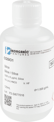 1000ug/mL SILICA 125mL ISO 17034 (INC IGV)1