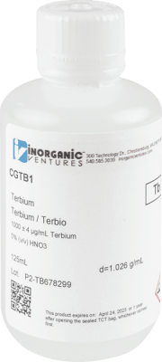 1000 ug/mL TERBIO 125 ML-INORGANIC VENTURES, CGTB1-125ML (INC IGV)