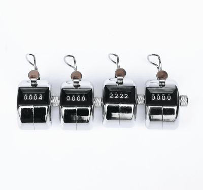 Hand Tally Counter Set (4 Pack) Metal (Inc. IGV)