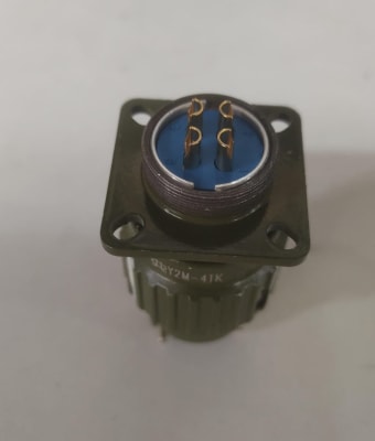 Conector de Aviación Circular Verde 25A Y2M-4TK (INC IGV)