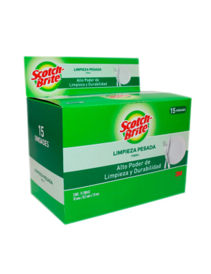 CAJA ESPONJA SCOTCH BRITE VERDE X 15 UND (INC IGV)