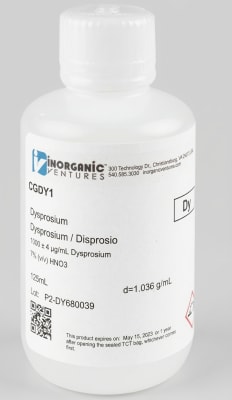 1000ug/mL DYSPROSIUM 125mL (INC IGV)1