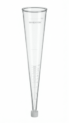 CONO IMHOFF DE 1000 ML PARA SEDIMENTACIÓN Y BIOFLOC WHEATON PLASTIC (INC IGV)