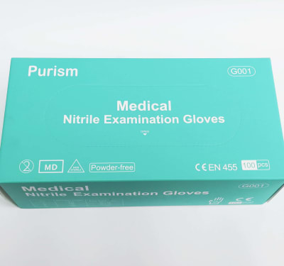 GUANTES DE NITRILO Caja x 100 (Inc. IGV)