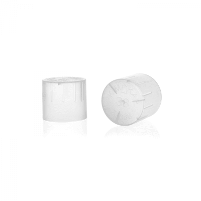 POLYPROPYLENE CAP NATURAL, FITS 20MM TUBE OD PK/250-KIMBLE KIM-KAP,73660-20