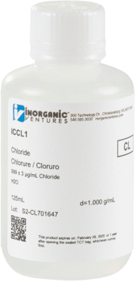1000ug/mL CHLORIDE 125ML-INORGANIC VENTURES,ICCL1-125ML (INC IGV)