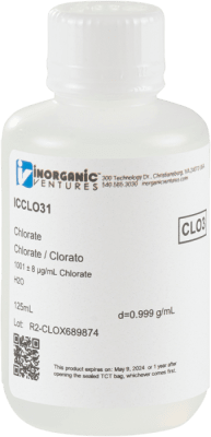 1000ug/mL CHLORATE 125mL-ISO 17034 (INC IGV)1