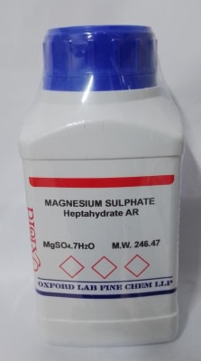 MAGNESIUM SULPHATE HEPTAHYDRATE 99.5% AR (Inc IGV)