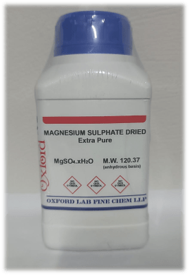 Magnesium sulphate dried 98.5% extra pure (Inc IGV)