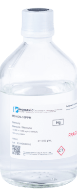 10ug/mL MERCURY HNO3 500mL-INORGANIC VENTURES, MSHGN-10PPM-500ML (INC IGV)