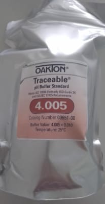 Buffer estándar de referencia pH 4 ISO 17034 (Inc IGV)
