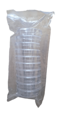 PLACA PETRI 60 X 15mm PK10 - PLÁSTICO  (INC IGV)