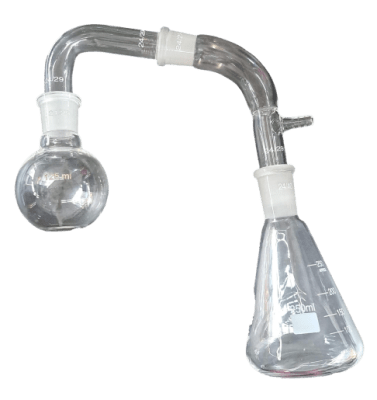 CONECTOR DE VIDRIO PARA DESTILACION DE ACEITES Y GRASAS (INC IGV)