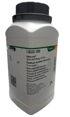 SODIUM ACETATE TRIHYDRATE FOR ANALYSIS 1KG-SUPELCO,1.06267.1000 (INC IGV)1