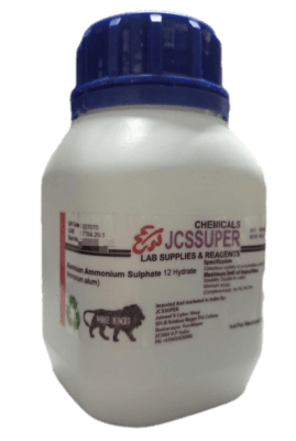 ALUMINIUM AMMONIUM SULPHATE 12 HYDRATE 500G-JCCSUPER CHEMICALS (INC IGV)