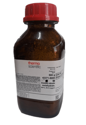 IRON (III) NITRATE NONAHYDRATE 98% ACS REAGENT 500G-THERMO SCIENTIFIC (INC IGV)1