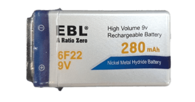 BATERIA 9V RECHARGEABLE-EBL (INC IGV)