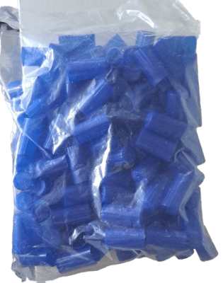 BOLSAS CON TAPAS AZULES-PLÁSTICO (INC IGV)