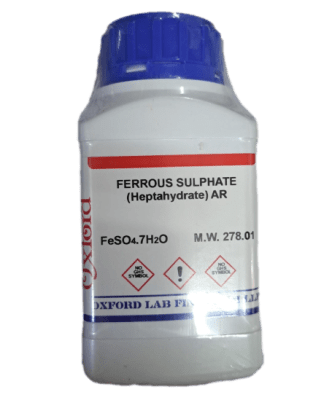FERROUS SULPHATE (HEPTAHYDRATE) 99% AR 500G-OXFORD (INC IGV)