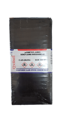 P-DIMETHYL AMINO VENZYLIDINE RHODANINE AR 25G-OXFORD (INC IGV)1
