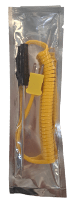 Sonda termopar tipo K de 100 mm, termómetro digital, sensor de acero, cable espiral (INC IGV)1