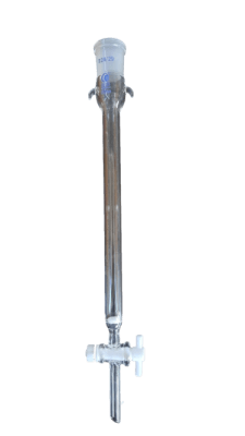 200/300mm 24/29 Glass Chromatography Column PTFE Stopcock Ground Cone Fritted (INC IGV)
