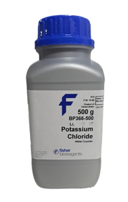 POTASSIUM CHLORIDE 500G-FISHER,BP366-500 (INC IGV)