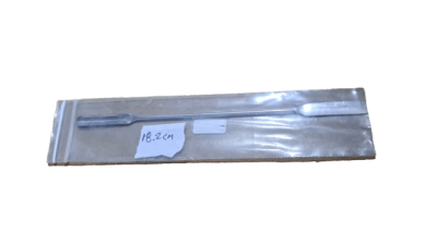 ESPATULA DE ACERO INOXIDABLE DOBLE PUNTA (CUCHARA O PALA  Y PLANA) 18.2 CM-GENERICO (INC IGV)