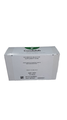 NOVOBIOCIN SELECTIVE SUPPLEMENT 20MG 10 VIALS-CONDALAB, 6047 (INC IGV)