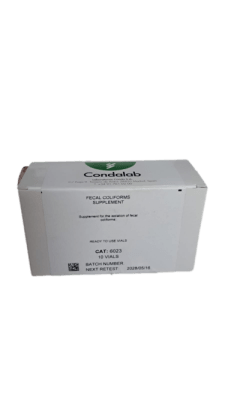 FECAL COLIFORMS SUPPLEMENT 10 VIALS-CONDALAB, 6023