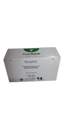 BACILLUS CEREUS SUPPLEMENT ISO 10 VIALS-CONDALAB, 6021 (INC IGV)1