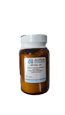 CALCIUM CARBONATE REFERENCE 12% CARBON 100G-ALPHA RESOURCE, AR1034-100 (INC IGV)