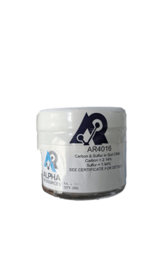 CARBON Y SULFUR SOIL CRM CARBON =2.14% SULFUR=1.94%-ALPHA RESOURCES, AR4016 (INC IGV)1