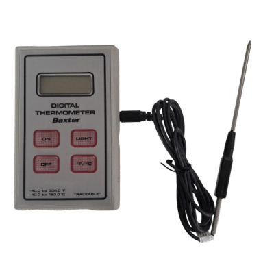 TERMÓMETRO DIGITAL BAXTER -40.0 to 300,F° -40.0 to 150.0 °C (SEMINUEVO)-TRACEABLE (INC IGV)1