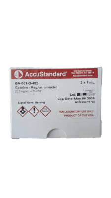 GASOLINE-REGULAR, UNLEADED 1ML X UND-ACCUSTANDARD, GA-001-D-40X (INC IGV)