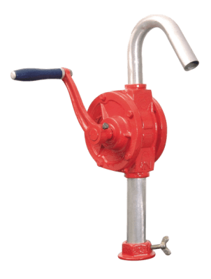 BOMBA ROTATIVA DE TAMBOR CON MANIVELA PARA TRANSFERENCIA DE COMBUSTIBLE DIESEL Y ACEITE 55 GALONES + CINTA,BR-3393-A (INC IGV)