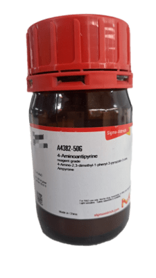 4-AMINOANTIPYRINE REAGENT GRADE 50G-SIGMA ALDRICH, A4382-50G (INC IGV)