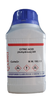 CITRIC ACID (ANHYDROUS) 99.5% AR 500G-OXFORD (INC IGV)