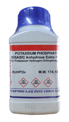 POTASSIUM PHOSPHATE DIBASIC ANHYDROUS 98% EXTRA PURE 1KG-OXFORD (INC IGV)