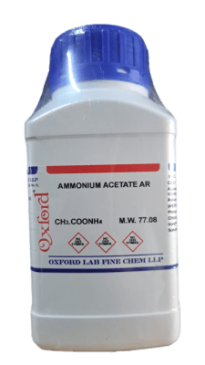 AMMONIUM ACETATE 98% AR 500G-OXFORD (INC IGV)