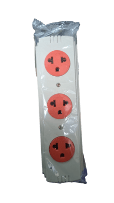 TOMACORRIENTE DE 3 SOCKET 25 AMP 250V-GENERICO (INC IGV)