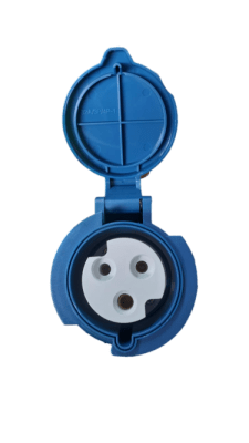 ENCHUFE HEMBRA 32A-6H/ 220-250V 2P IP44-HENSWELL, HG223 (INC IGV)1