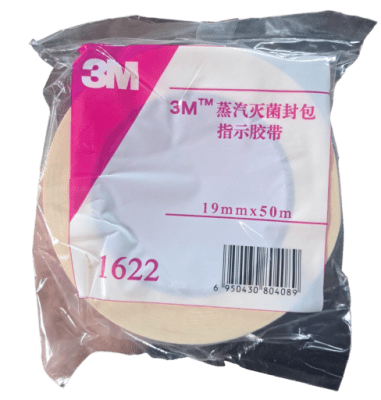 CINTA INDICADORA DE ESTERILIZACIÓN POR CALOR SECO 19MM X 50M (UND)- 3M (INC IGV)
