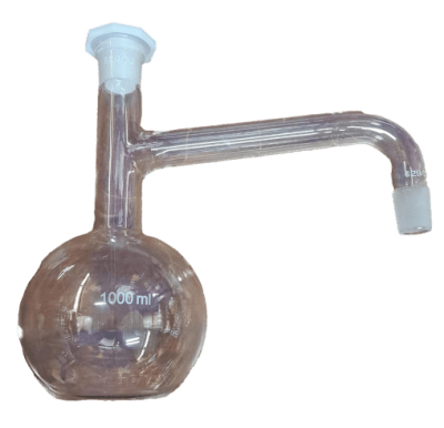 BALON DE 1000 ML CON BOCA ESMERILADO ,BASE PLANA PARA FENOL BOCA ESMERILADA 29/32-GENERICO (INC IGV)1