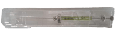 JERINGA 5 UL CON AGUJA DE PUNTA CONICA DE 7CM Y 0.63MM DE DIAMETRO EXTERIOR-SGE, 001954 (INC IGV)